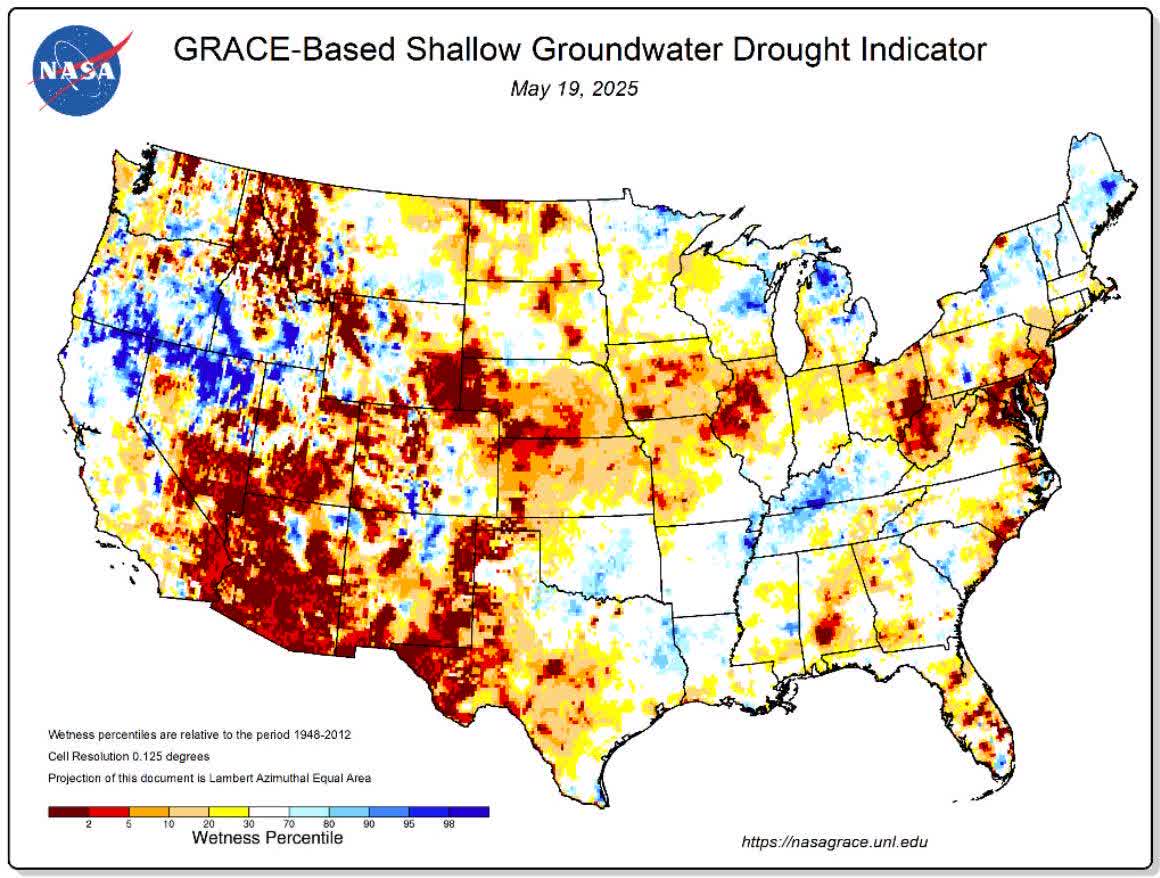 FIGURE 10.1 US Shallow Groundwater Drought Indicator