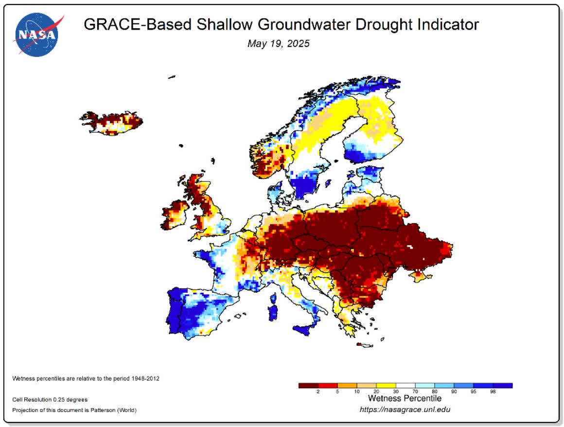 FIGURE 10.3 European Shallow Groundwater Drought Indicator